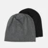 Pier One Unisex 2 PackBerrettoBlack/Grey Uomo Cappellie Berretti PI954P00R-Q11 -Pier One 021ad94c116441f1bcf05ec154db4878