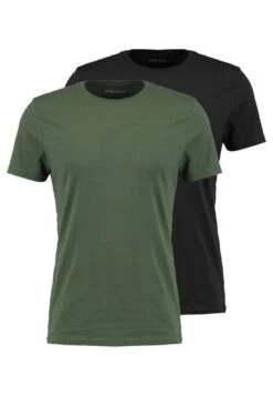 Pier One 2 PackT-Shirt BasicBlack Uomo T-shirt E Polo PI982AA00-Q12 -Pier One 05bf152d7b8e414b8ef3b78d9b11b6ff