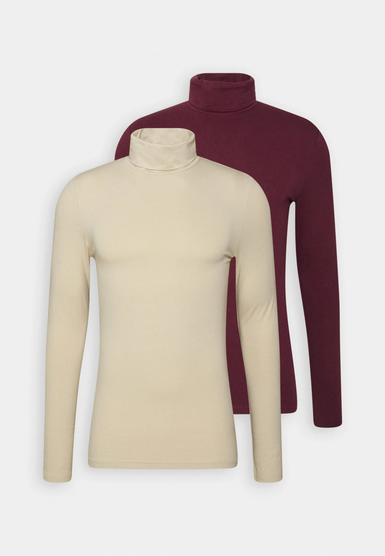 Pier One 2 PackMaglietta A Manica LungaBeige/Bordeaux Uomo T-shirt E Polo PI922O0KR-B11 7 Pier One 2 PackMaglietta A Manica LungaBeige/Bordeaux Uomo T-shirt E Polo PI922O0KR-B11 - immagine 5
