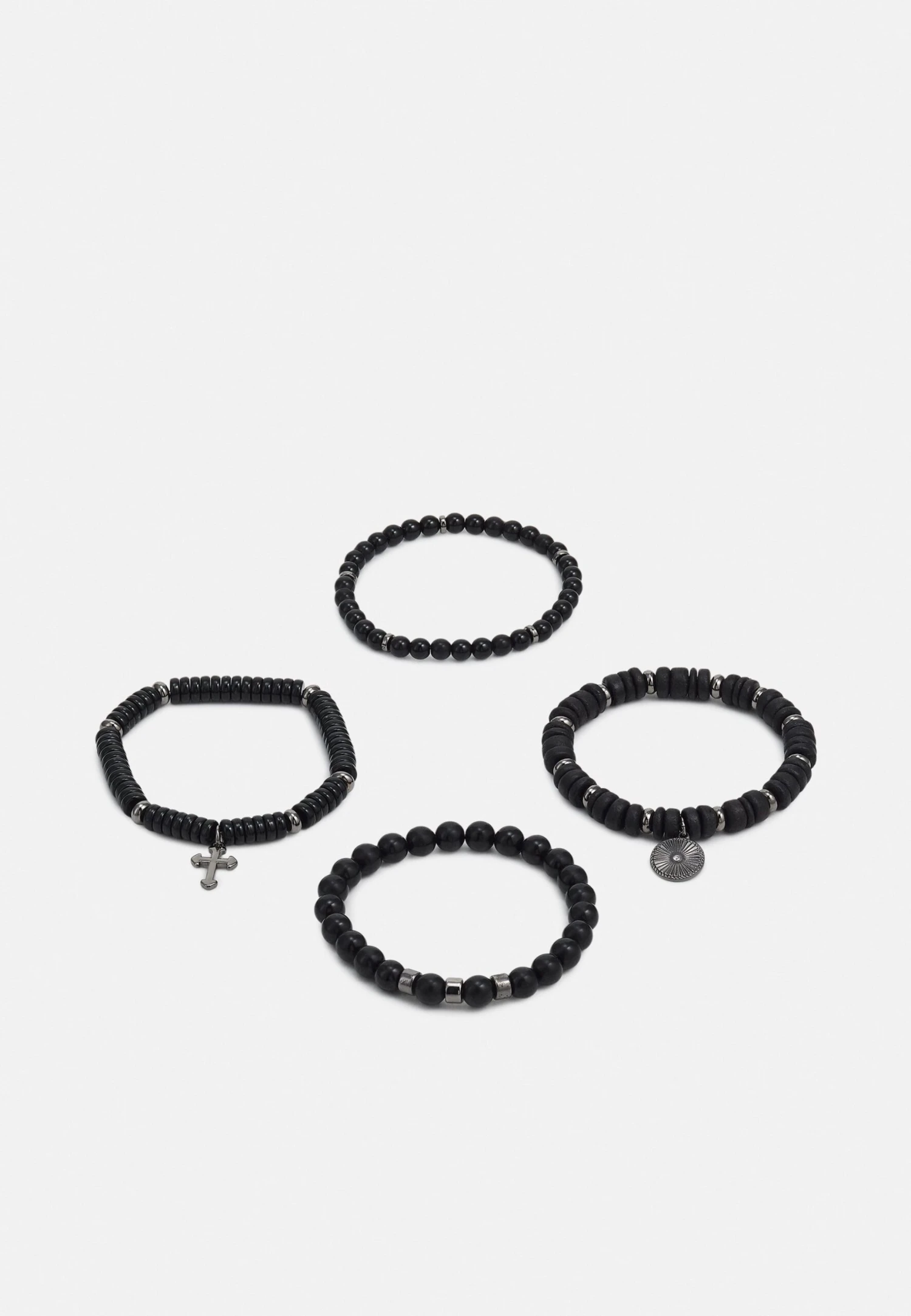 Pier One 4 Pack - Bracciale - Black 3 Pier One 4 Pack - Bracciale - Black