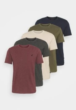 Pier One 5 PackT-Shirt BasicDark Grey/Dark Blue/Olive Uomo T-shirt E Polo PI922O0TV-C12 16 Pier One 5 PackT-Shirt BasicDark Grey/Dark Blue/Olive Uomo T-shirt E Polo PI922O0TV-C12 -Pier One 0f912bddd05048f8b5cda3d15e55e149