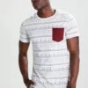 Pier One T-Shirt Con StampaWhite Uomo T-shirt E Polo PI922OA5K-A11