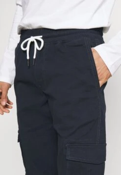 Pier One Pantaloni Cargo - Dark Blue -Pier One 1934b837ea3944deabcaa132afcbd584