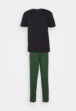 Pier One Single - Pigiama - Black/Green -Pier One 1b4b1371be52457f96f1357e5e0c6c4c