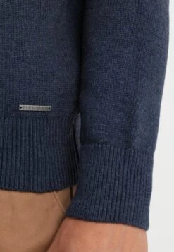 Pier One MaglioneMottled Dark Blue Uomo Maglieria PI922Q029-K11 -Pier One 1d07938862ec4057bfe34fa082227e74