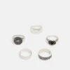 Pier One 5 Pack - Anello - Silver-Coloured -Pier One 1dfd919f453a444ebcedd80b734d413a