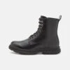 Pier One LeatherStivaletti StringatiBlack Uomo Stivaletti/Stivali PI912K0BD-Q11 -Pier One 1ed3192bc5834cbc9c5b0a71112b7278