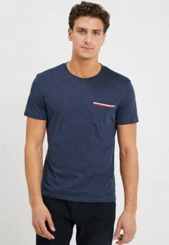 Pier One T-Shirt BasicMottled Dark Blue Uomo T-shirt E Polo PI922O05G-K11