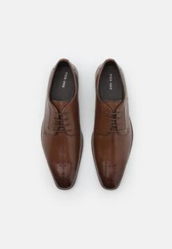 Pier One LeatherStringateBrown Uomo Scarpe Eleganti PI912M0E6-O11 -Pier One 3d61d3119797407a914c2c3c923ca29d