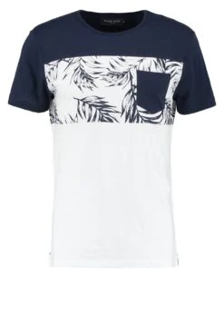 Pier One T-Shirt Con StampaNavy/White Uomo T-shirt E Polo PI922OA3B-K11 -Pier One 47b4ab3d2c9640d7935fd8f2a2962d5a