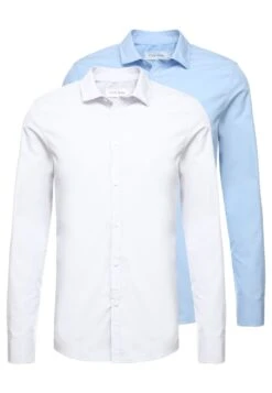 Pier One 2 PackCamicia EleganteWhite/Light Blue Uomo Completi E Cravatte PI922D05K-A11 -Pier One 4b52fa03446946f6b2cc1994aeb765da