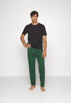 Pier One Single - Pigiama - Black/Green -Pier One 5179f41056eb4c16ae7c6cf003c95cac