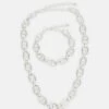 Pier One Set Unisex - Collana - Silver-Coloured -Pier One 5466d22e6c454c09a0b9f95aa09e9a34