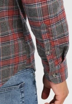 Pier One Camicia - Grey/Coral -Pier One 551953d0ad2d49119280dd58cb3b0bb3