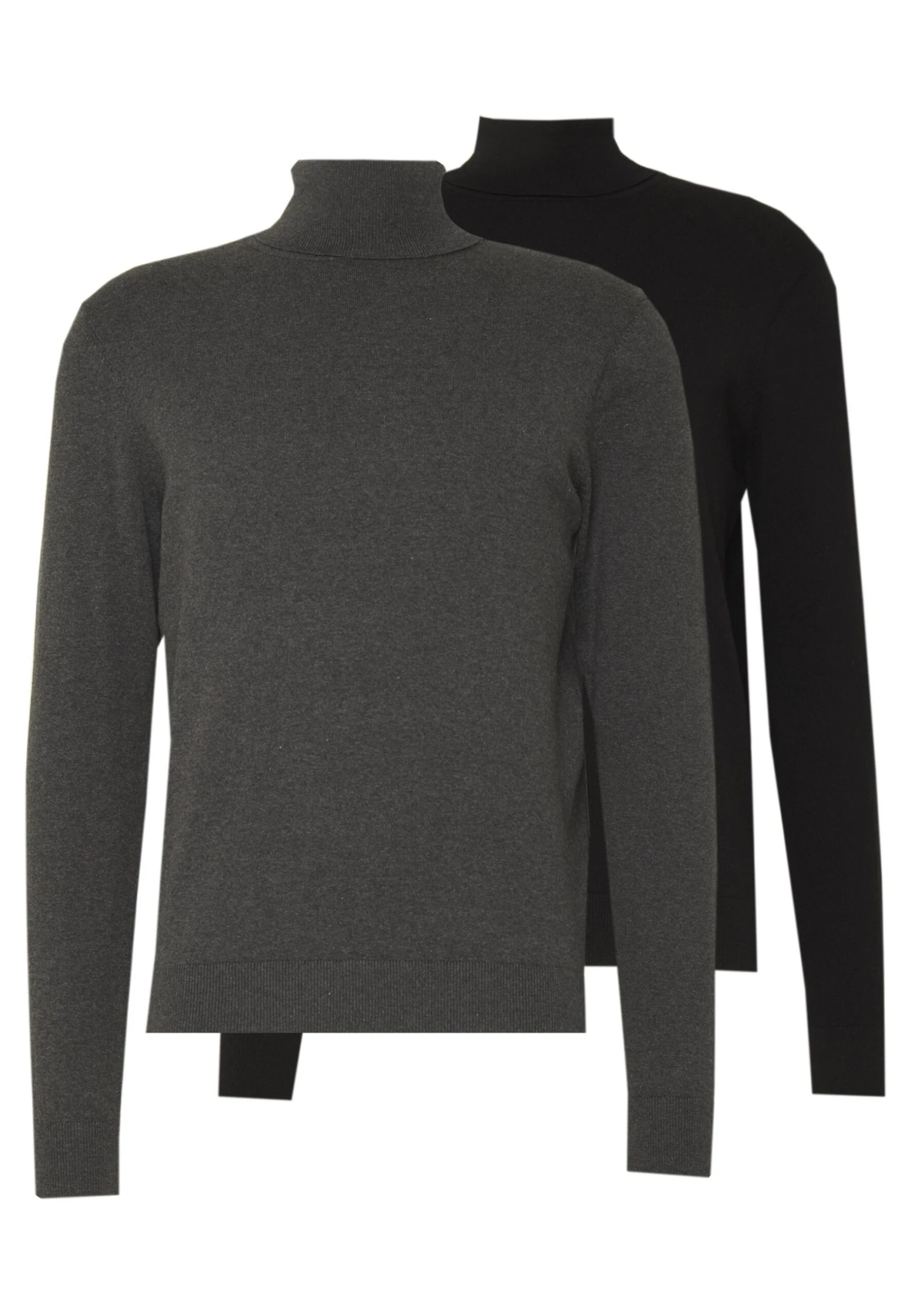 Pier One 2 PackBasic TurtleneckMaglioneBlack/Mottled Dark Grey Uomo Maglieria PI922Q06B-Q11 3 Pier One 2 PackBasic TurtleneckMaglioneBlack/Mottled Dark Grey Uomo Maglieria PI922Q06B-Q11