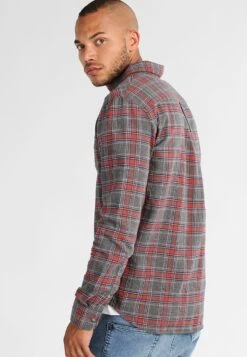 Pier One Camicia - Grey/Coral -Pier One 62192d2e542d4a69a08273483006118b