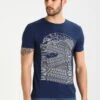 Pier One T-Shirt Con StampaDark Blue/White Uomo T-shirt E Polo PI922OA32-K12 -Pier One 64dcfa08cf144e349da187221da4b0a4