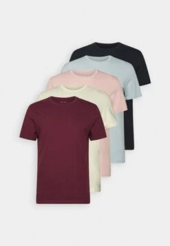 Pier One 5 PackT-Shirt BasicDark Blue/Pink/Off-White Uomo T-shirt E Polo PI922O0GY-K12 18 Pier One 5 PackT-Shirt BasicDark Blue/Pink/Off-White Uomo T-shirt E Polo PI922O0GY-K12 -Pier One 679c04de75ba47c38a8e13031ab0f7ce