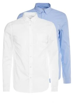 Pier One 2 PackCamicia EleganteWhite/Light Blue Uomo Camicie PI922D08G-A11 -Pier One 71d6edb91cac4bc5aa9b2a07563069b2