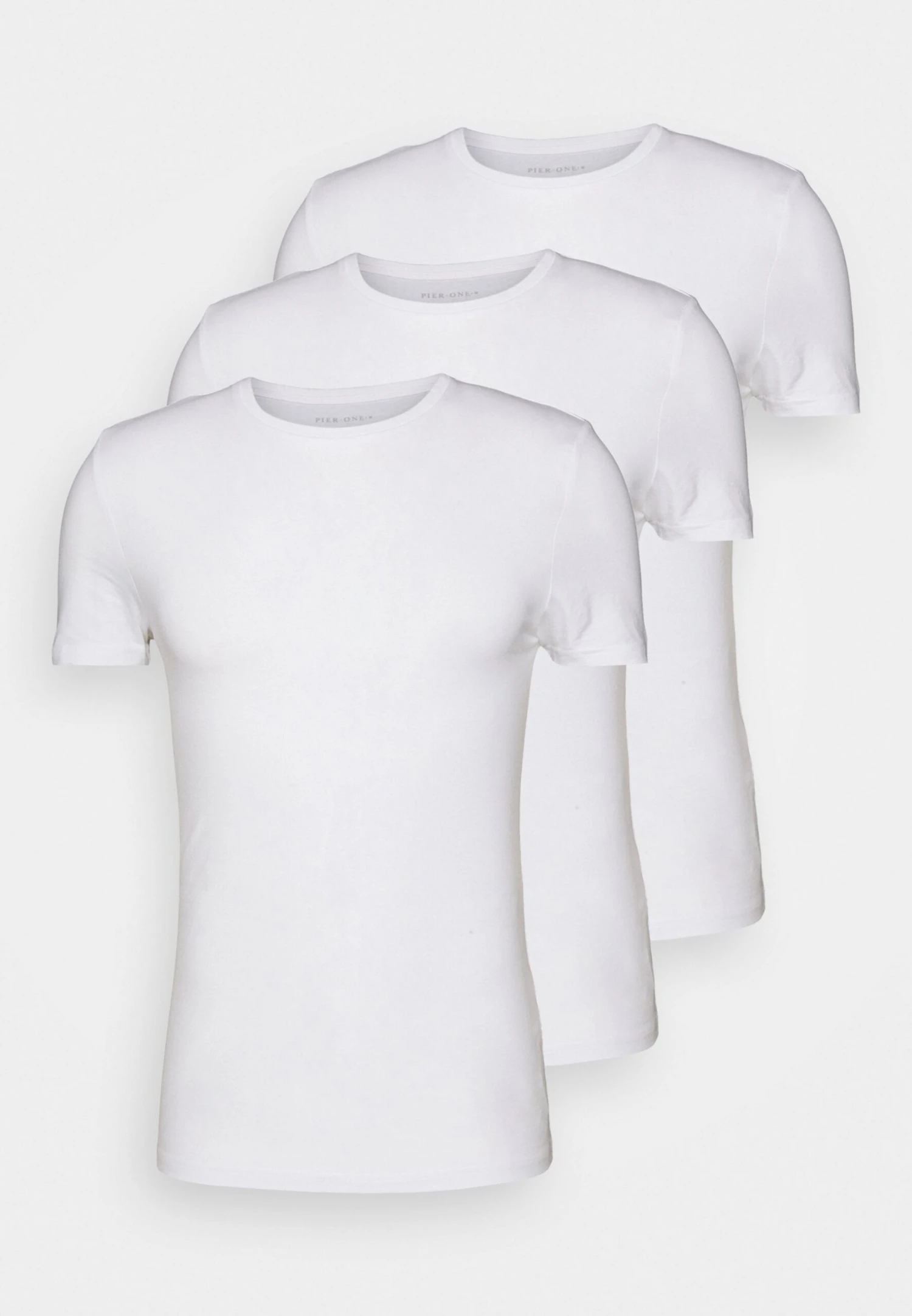 Pier One 3 Pack Muscle Fit T-Shirt BasicWhite Uomo T-shirt E Polo PI922O0Y9-A11 6 Pier One 3 Pack Muscle Fit T-Shirt BasicWhite Uomo T-shirt E Polo PI922O0Y9-A11 - immagine 4