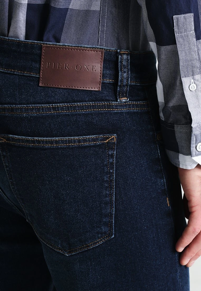 Pier One BasicJeans A SigarettaDark Blue Denim Uomo Jeans PI922GA0E-K12 7 Pier One BasicJeans A SigarettaDark Blue Denim Uomo Jeans PI922GA0E-K12 - immagine 5