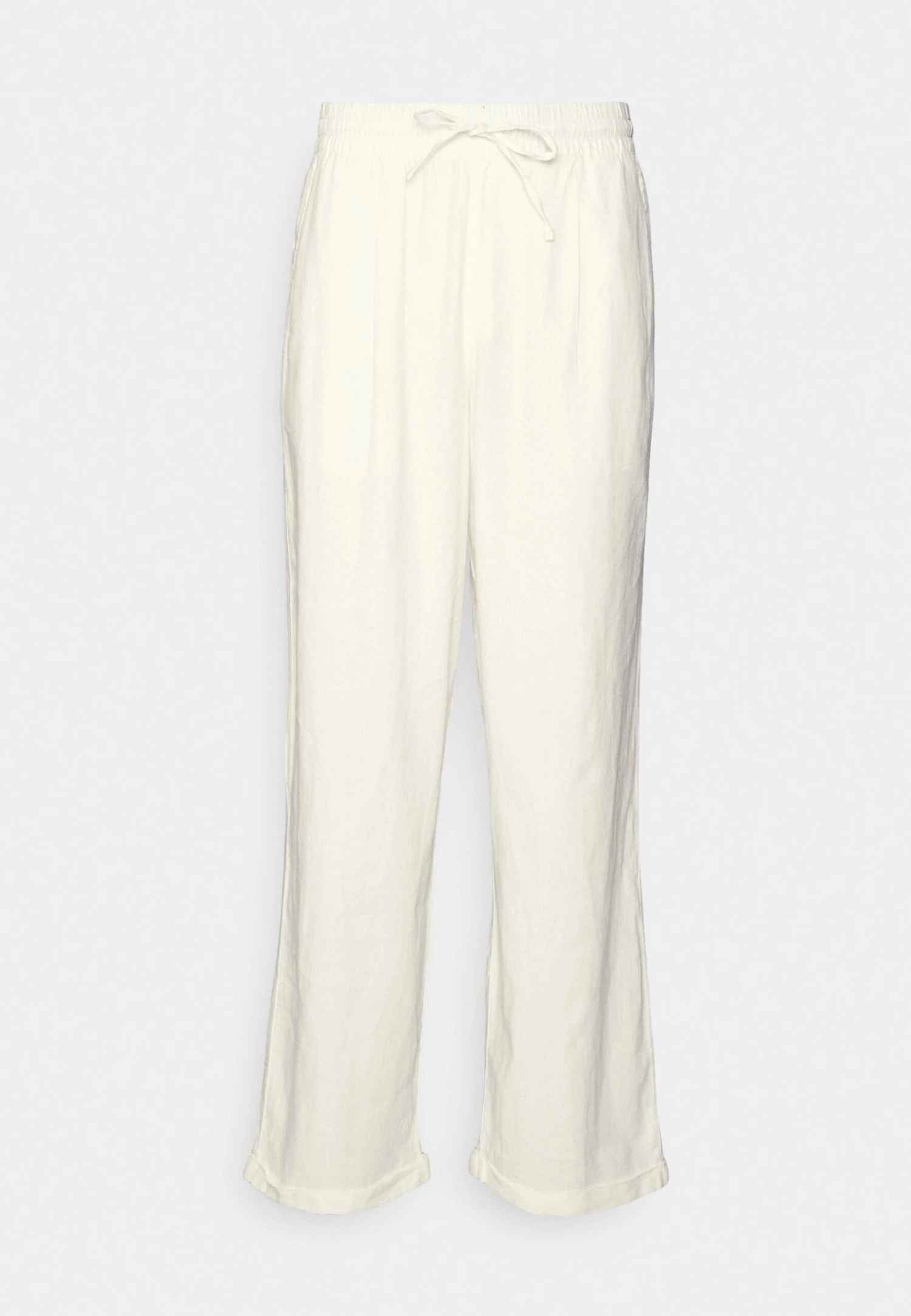 Pier One Drawcord Trousers Linen Blend - Pantaloni - White 7 Pier One Drawcord Trousers Linen Blend - Pantaloni - White - immagine 5