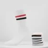 Pier One 5 Pack - Calze - White/Red/Black -Pier One 84b1a74614b6407f8cf9e797ea2bb203