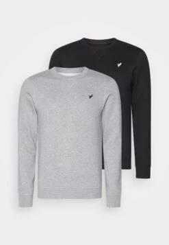 Pier One FelpaBlack/Mottled Grey Uomo Maglieria E Felpe PI922S0GV-Q11