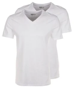 Pier One 2 PackT-Shirt BasicWhite Uomo T-shirt E Polo PI982AA01-A11