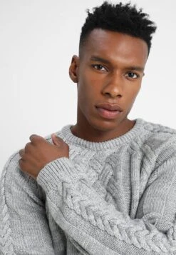 Pier One MaglioneMottled Light Grey Uomo Maglieria PI922Q07X-C11 -Pier One 98dec795318b492a9124ed037a5fae78