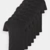 Pier One 7 Pack - T-Shirt Basic - Black 2 Pier One 7 Pack - T-Shirt Basic - Black -Pier One 9d043fa87e4c481f853c6645808423c9