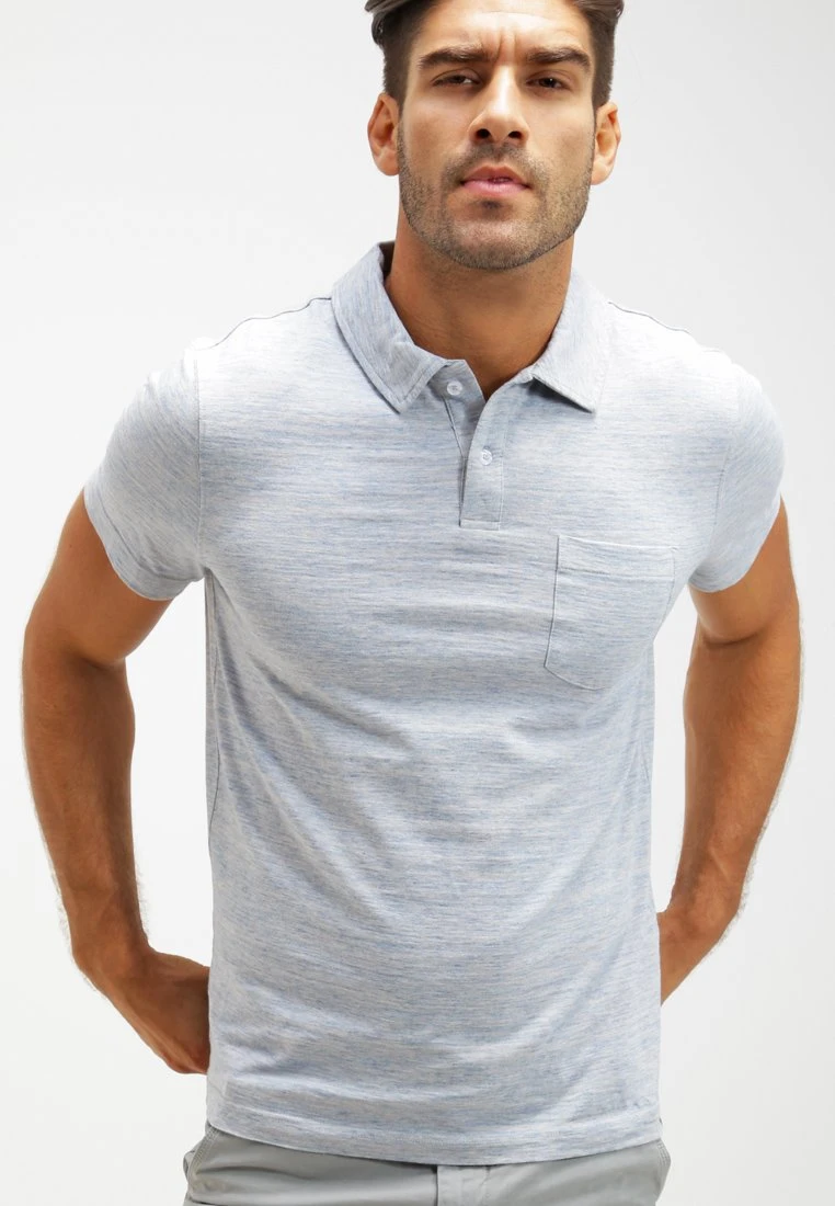 Pier One Polo - Light Blue Melange 3 Pier One Polo - Light Blue Melange