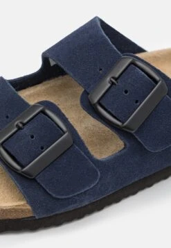 Pier One Leather Unisex - Pantofole - Dark Blue -Pier One a5a88158e25a4eb4b3e59dc262861c25