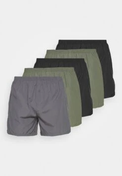 Pier One 5 Pack - Boxer- Black/Khaki/Dark Grey -Pier One aabf1b6cd2d84a338064454393e5f372