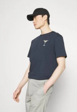 Pier One Cocktail Tee- T-Shirt Con Stampa - 503 - Dark Blue -Pier One adbe780c31874908a9c3280b742ae4db