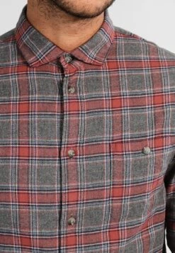 Pier One Camicia - Grey/Coral -Pier One aec58b86fdd04742b8391be56b121545