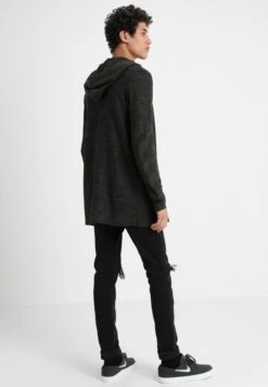 Pier One Cardigan - Black/Olive -Pier One b1c42fa61d4b4b0ab71ca3de14a4aa30