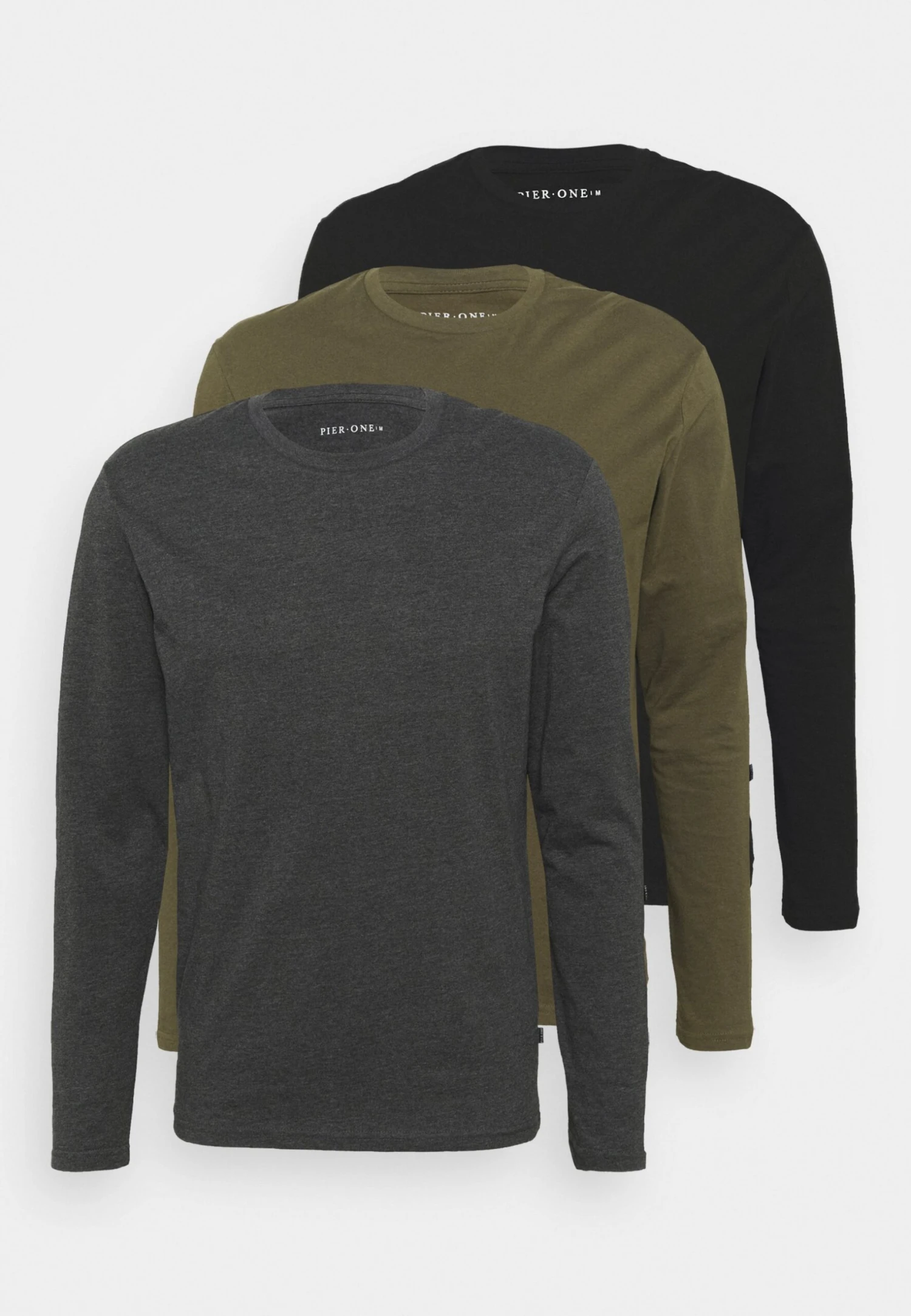 Pier One Maglietta A Manica LungaBlack/Dark Grey/Olive Uomo T-shirt E Polo PI922O0UM-Q11 9 Pier One Maglietta A Manica LungaBlack/Dark Grey/Olive Uomo T-shirt E Polo PI922O0UM-Q11 - immagine 7