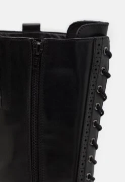 Pier One Leather Stivali Con I LacciBlack Donna Stivali PI911A0HJ-Q11 -Pier One b8da54ccb4074354a201ca4451b08720