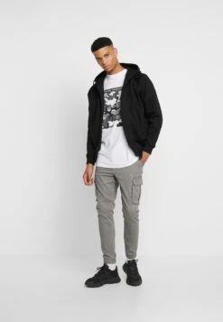 Pier One Cuffed Skinny Trouser- Pantaloni Cargo - Grey -Pier One bcf6802fe30f4fe39e862b57575270b4