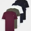 Pier One Unisex 5 PackT-Shirt BasicWhite/Brown/Dark Blue Donna T-shirt E Top PI921001I-A11 -Pier One bd6151aea1784537a374fbb05bf4ae08