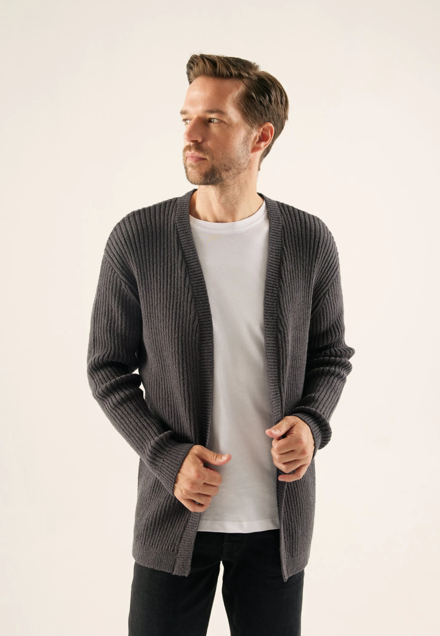 Pier One CardiganAnthracite Uomo Maglieria PI922Q0BV-Q11 3 Pier One CardiganAnthracite Uomo Maglieria PI922Q0BV-Q11