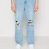 Pier One Distress On KneesJeans BaggyLight Blue Denim Uomo Jeans PI922G04N-K11 -Pier One c70e5d5afc5f4fc1bdf2398420fe8195