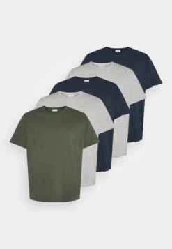 Pier One 5 PackT-Shirt BasicKhaki/Grey/Dark Blue Uomo T-shirt E Polo PI922O0R0-N11 12 Pier One 5 PackT-Shirt BasicKhaki/Grey/Dark Blue Uomo T-shirt E Polo PI922O0R0-N11 -Pier One d3fe6e185c83415bbbdfd7d53b4f9bb2