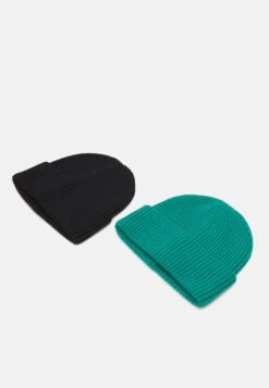 Pier One Unisex 2 PackBerrettoBlack/Green Uomo Cappellie Berretti PI954P00N-Q13 -Pier One d824f072cba248aa8a5dd0079b23dc7c