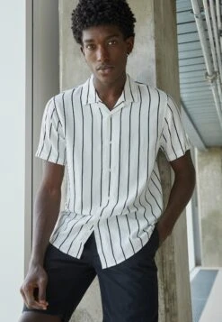 Pier One 2 PackCamiciaBlack/White Uomo Camicie PI922D0CS-Q11 -Pier One e9850c2e54ca4eb6b01614842b047075