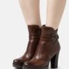 Pier One Leather Stivaletti Con PlateauBrown Donna Stivali PI911N09P-O11 -Pier One ea570604e70d47a7bfac18dfe0c91bbe