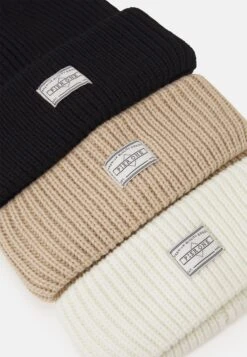 Pier One Unisex 3 PackBerrettoBlack/White/Beige Donna Cappelli E Foulard PI954P009-Q15 -Pier One ecb7e6d1894a4c56acf000ab4893be3c