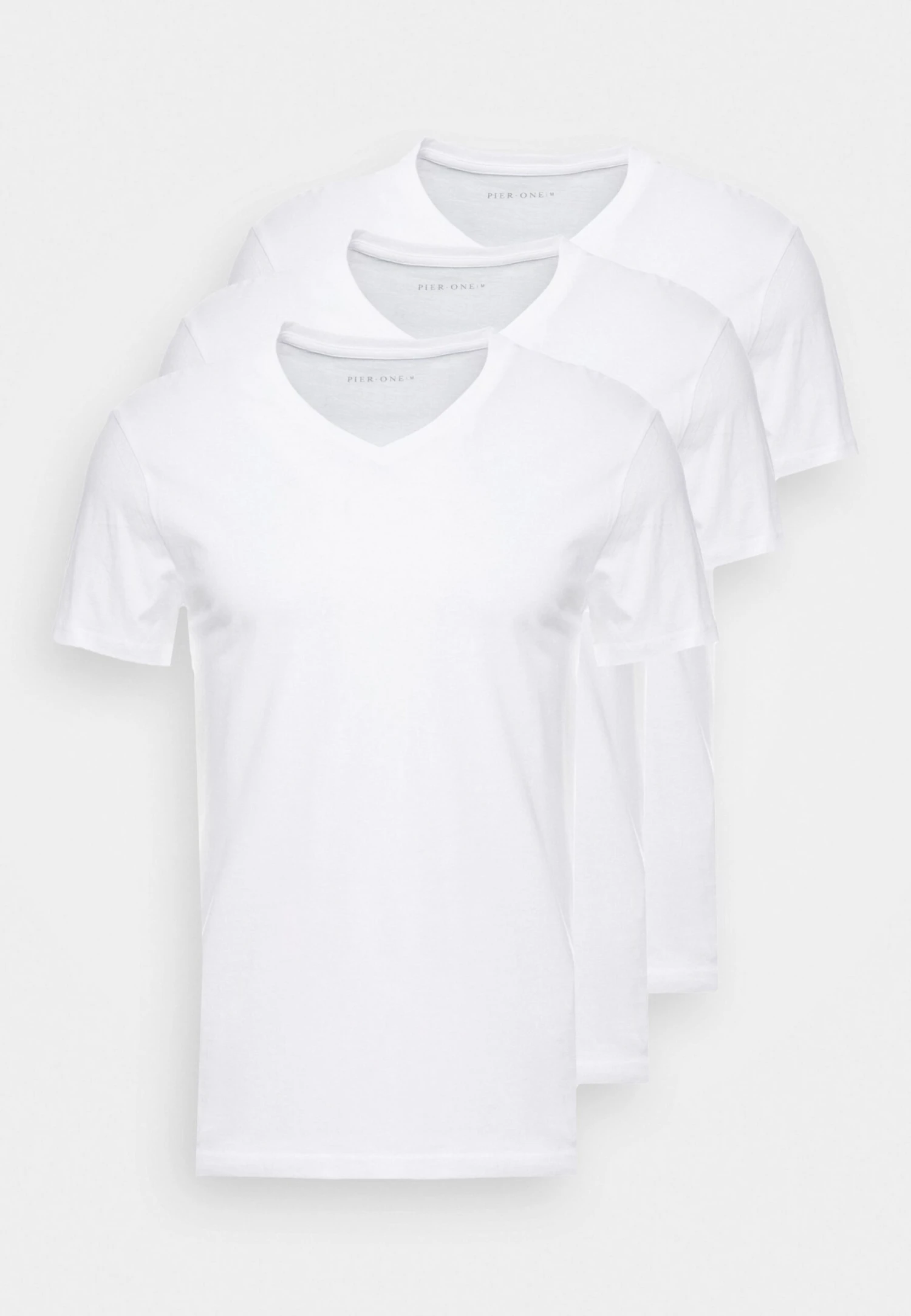 Pier One 3 Pack T-Shirt BasicWhite Uomo T-shirt E Polo PI922O0GO-A12 7 Pier One 3 Pack T-Shirt BasicWhite Uomo T-shirt E Polo PI922O0GO-A12 - immagine 5