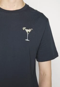 Pier One Cocktail Tee- T-Shirt Con Stampa - 503 - Dark Blue -Pier One f4003dd8624b48549a344f3374008678